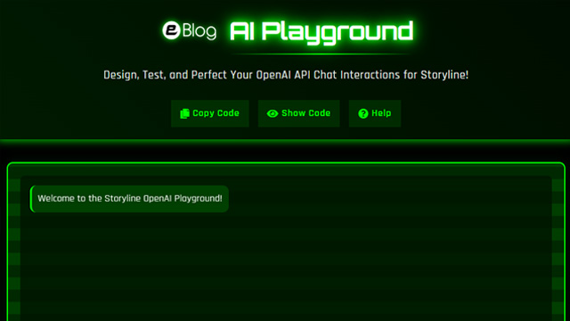Storyline OpenAI Playground